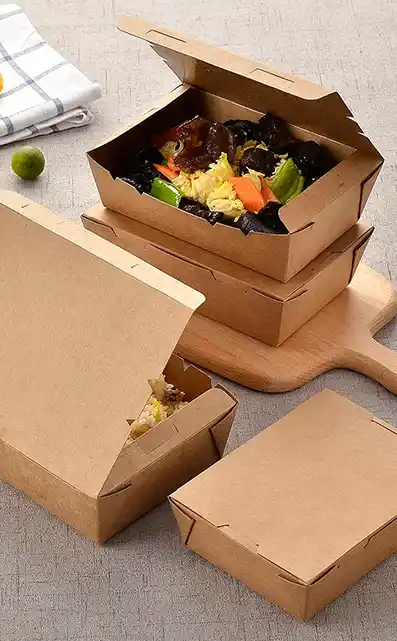 Hinged-lid food box