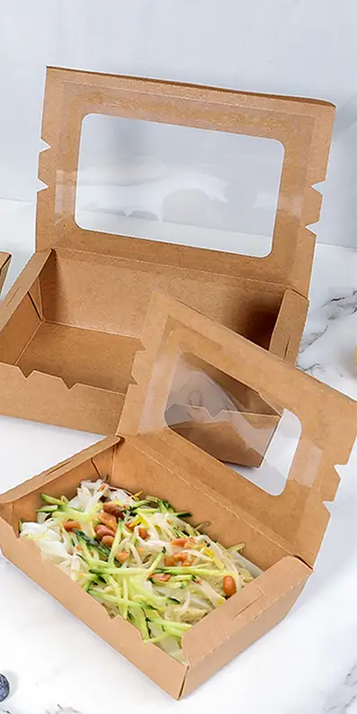 paper food container with window